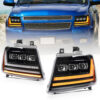 LED Headlights Assembly for Chevrolet Avalanche Tahoe for Suburban 2007-2014