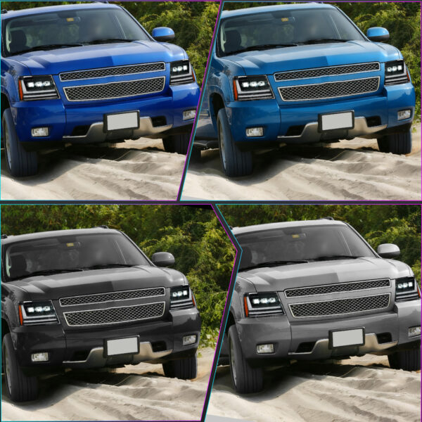 LED Headlights Assembly for Chevrolet Avalanche Tahoe for Suburban 2007-2014