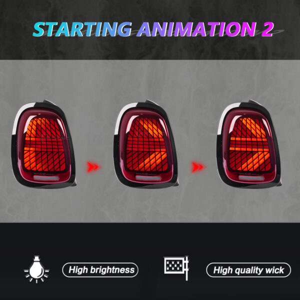 DY-F56-2520A-R (11) 3 Modes Tail Lights for 3rd Gen Mini Cooper F55/F56/F57 2014-2024