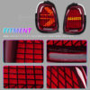 DY-F56-2520A-R (2) 3 Modes Tail Lights for 3rd Gen Mini Cooper F55/F56/F57 2014-2024