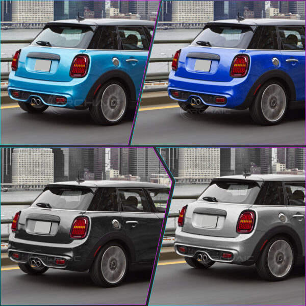 DY-F56-2520A-R (8) 3 Modes Tail Lights for 3rd Gen Mini Cooper F55/F56/F57 2014-2024