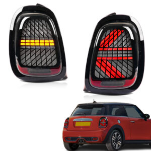 3 Modes LED Taillights for Mini Cooper 3rd Gen F55/F56/F57 Hatchback Convertible 2014-2024 for Rear Lamp Retrofit DOT/E-mark Certified