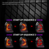 DY-F56-2520A-S1 (4) 3 Modes LED Taillights for Mini Cooper 3rd Gen F55/F56/F57 Hatchback Convertible 2014-2024 for Rear Lamp Retrofit DOT/E-mark Certified
