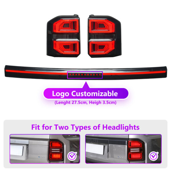 Aftermarket Tail Light for Toyota Land Cruiser Prado LC250 VX TX J250 2024 2025 2026