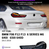 Archaic Auto Red LED Tail Light for BMW 6 Series F06 F12 F13 2011-2018 640i/640d/650i/M6 Plug+Play Factory Design Back Lights