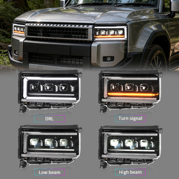 LED Headlight for Toyota Land Cruiser Prado LC250 VX J250 2024 2025 2026