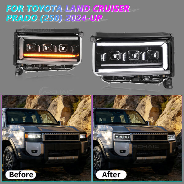 LED Headlight for Toyota Land Cruiser Prado LC250 VX J250 2024 2025 2026